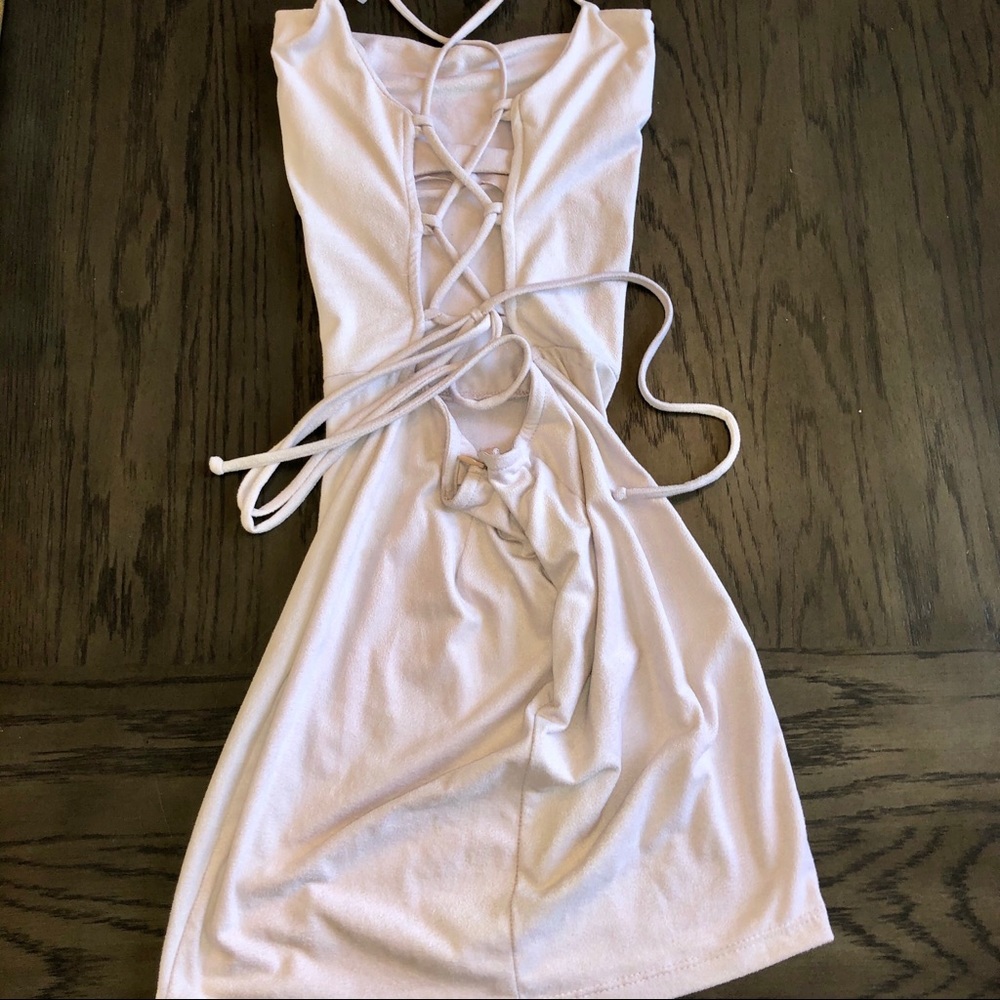 Suede Mini Dress - Picture 2 of 2